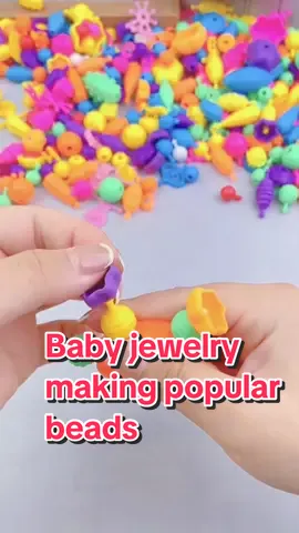 Baby jewelry making popular beads#baby #toy 