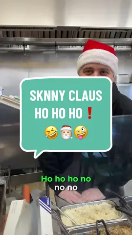 SKNNY CLAUS HO HO HO❗️🤣🎅🏻🎁 #tacos #burritos #food #Foodie #dinner #cheapeats #fresh #local #uber #grubhub #Love #instafood #instaphoto #yummy #guacamole #srirchaaioli #boston #funny #comedy #rizz #trend #glutenfree #chipotle #youtube #UFC 