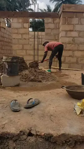 Hand Mixing Concrete For Lintel Casting #construction #lintels