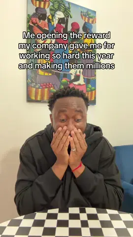 Me opening the reward my company gave me for working so hard this year #legzeii #workhumouruk #workstresshumor #workjob #workmotivation #workhumor #workmemes 