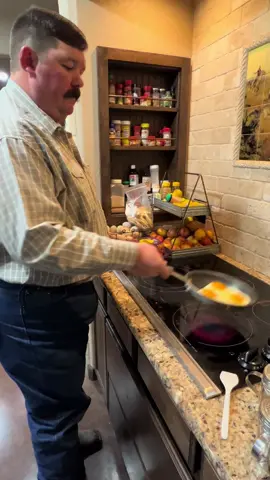 I salt and peppered his eggs on the wrong side! #Eggs #Breakfast #DryHumor #Sarcasm #MarriageHumor #Marriage #CoupleTok #RanchTok #AgTok #KeepRanchin #KingOfTikTok #RanchLife #Ranch 