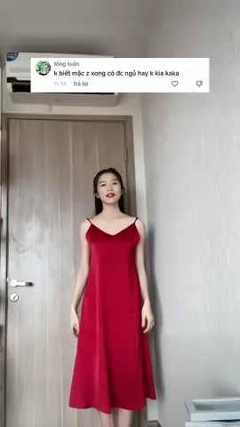 Váy lụa ngủ 2 dây #WhatToPlay #xuhuong #longervideos #reviewquanao #vaylua2day 