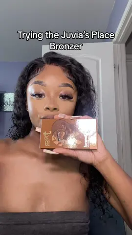 this is my new favorite bronzer idc #juviasplace #juviasplacebronzer #juviasplacebronzerdark #fyp #makeup #blackgirlmakeup  