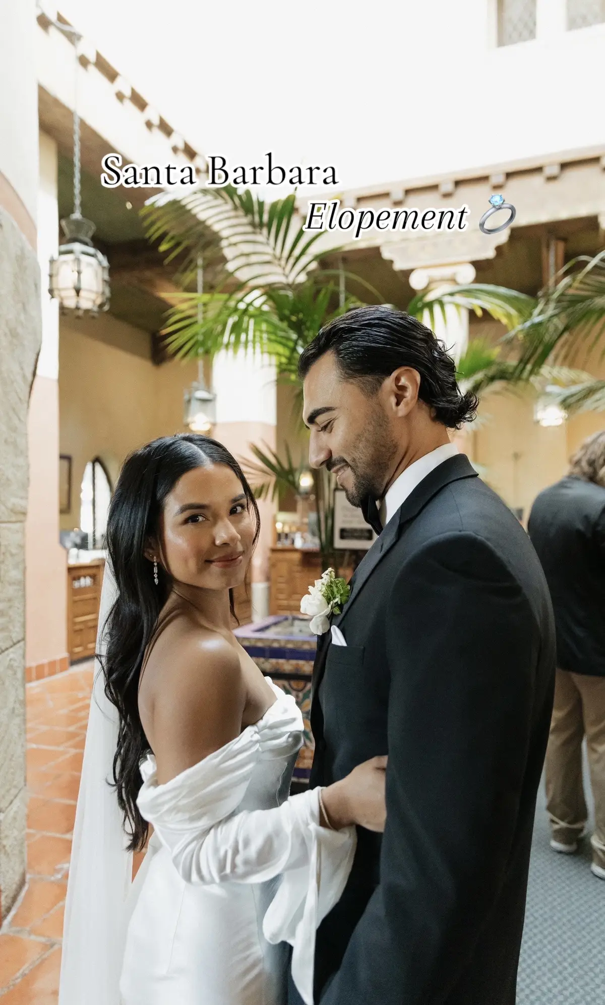 El amor de mi vida ❤️‍🔥 #elopment #santabarbaraelopement #santabarbaracourthousewedding #weddingtiktok #bodasmexicana #bodashacienda #haciendawedding 