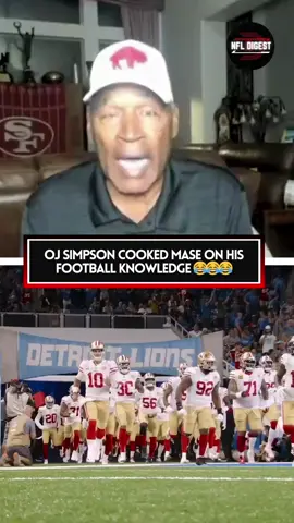 OJ Simpson cooked Mase 😂 #fyp #nfl #nflfootball #nfltiktok #49ers #niners 