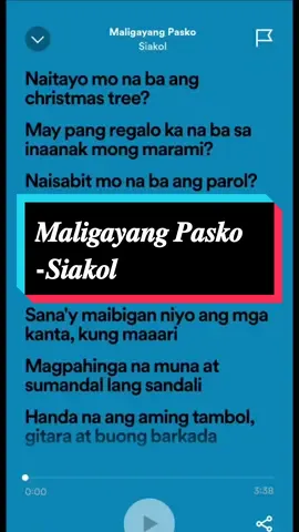 𝑴𝒂𝒍𝒊𝒈𝒂𝒚𝒂𝒏𝒈 𝑷𝒂𝒔𝒌𝒐 #siakol #christmassong #musiclyrics #songlyrics #marklyrics #trending #fypシ゚viral #spotify 