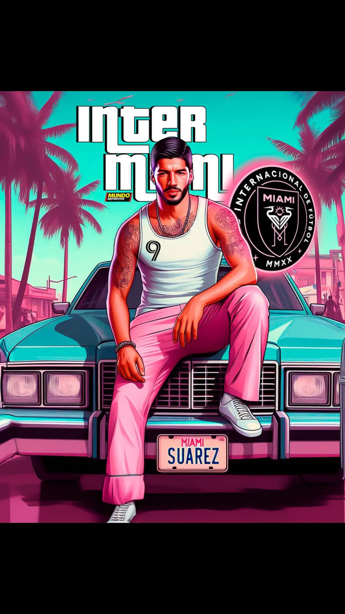 🦩 Luis Suárez ficha por el Inter de Miami #luissuarez #suarez #luissuárez #intermiami #miami #intermiamicf #messi #gta #gtavi #gta6 #graphicdesign @Angelo 🎨