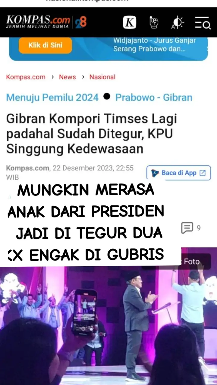 #merasa ank yg lg berkuasa jd di tegur 2x jg engsk di rexken#cawapres paling ngeyel#fypシ゚viral🖤tiktok☆♡🦋myvideofyp 