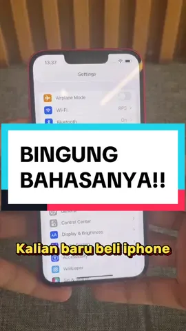 BINGUNG SAMA BAHASANYA‼️ #iphonetricks #iphonetips #iphoneonly #iphonetricksandtips #rajaduniaphoneshop #fyp #iphonetipsandtricks #iphone #iphonemurah #iphonesidoarjomurah #trending #fypシ #tutorial 