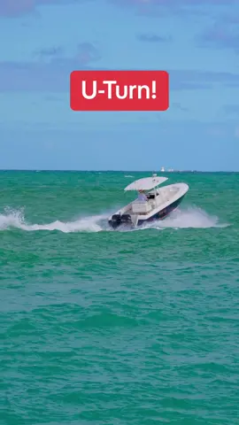 Intrepid Center Console also makes a U-Turn at the Haulover Inlet this wavy week at the Haulover inlet in Miami, Florida
