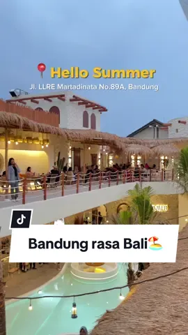 Bandung rasa Bali, kalo kesini fix waiting list✨🏖️ #SerunyaKuliner #MenuViral #ExploreBandung #TikTokKuliner #KulinerBandung #HelloSummerBandung 