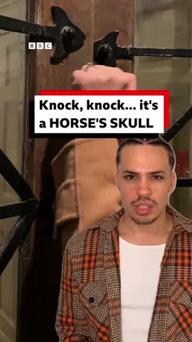 Would you let a dancing horse's skull into your home? #MariLwyd  #Christmas  #Wales  #ChristmasVibes  #ChristmasTok  #Horse  #Tradition  #Festive  #BBCNews