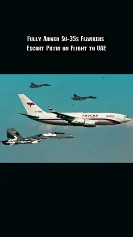 Fully Armed Su-35s Flankers Escort Putin on Flight to UAE #su35  #vladimirputin  #president #su35s #putin