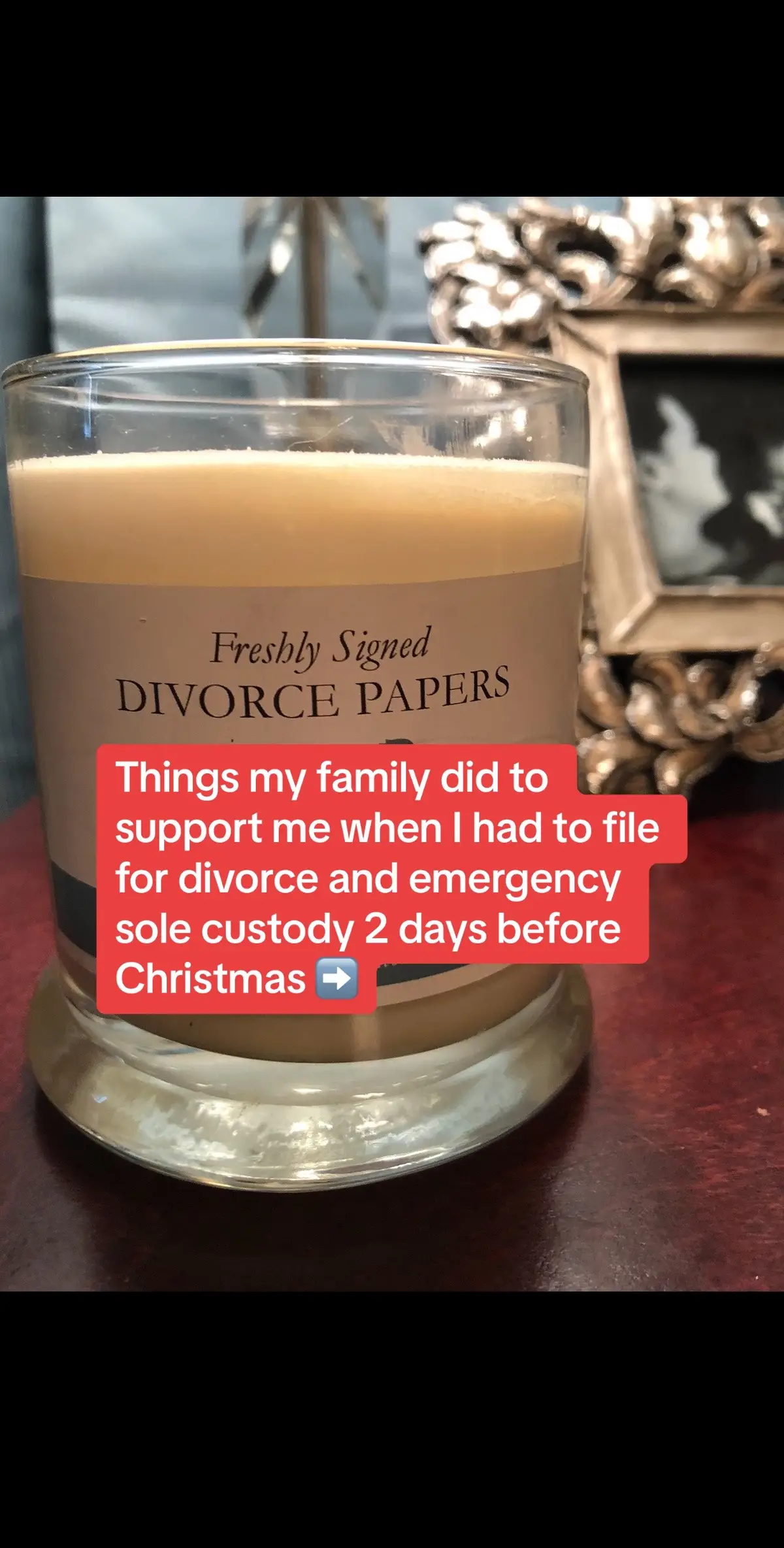 Honestly, it was the first laugh after it. #divorce #christmas #healing #support #custody