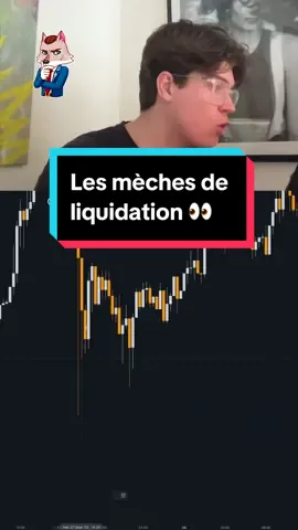 Les mèches de liquidation 👀 Dans cette vidéo, je vous montre comment rentrer en position après une grosse mèche de liquidation ✅ #smc #analyse #bullrun #liquidation