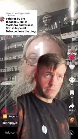 Replying to @Imahippyhead clearing the air around JUULs origin story.  simply, stating they have a safer technology is not me supporting big tobacco 🫥 My content is all harm reductive in spirit! #PubliclyTraded #therealstory #v8p #bigtobacco #pax #paxlabs #nowyouknow 