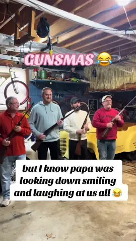 can almost promise you none of us will ever shoot these but it will be a good memory to have or hang on a wall somewhere 😂 #guns #redneckchristmas #thankspapa #familyhandmedowns #familymemories #grandpasoftiktok 