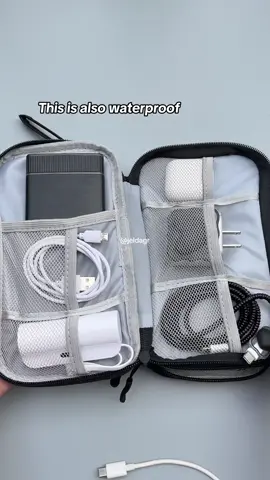 A must have double layer travel Gadget orgnaizer #travelessentials #pouchorganizer 
