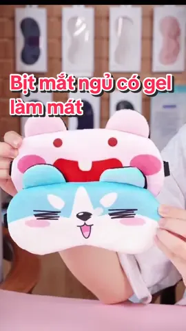 Bịt mắt ngủ dễ thương có gel làm mát, thích hợp để anh chị em mang theo đi làm, đi du lịch #bitmatngu #bitmatngukemtuigel #bitmatngudethuong #chematngu #chematngucogel 