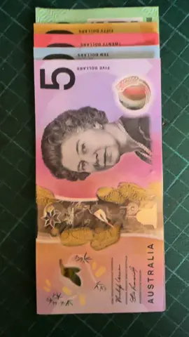 Australian money / Aussie banknotes / as a designer I’ve always loved the designs ised for currency #aussiemoney #money #banknotes #design #australiantiktok 