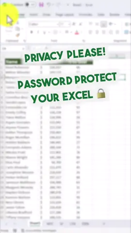 Password protect your workbook 🔒