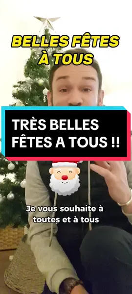 Je vous souhaite de très belles fêtes !! #tiktokacademie #sante #noel #fete #christmas #xmas #cadeaux #perenoel #santa #famille #family #enfants #amour #Love #magie 