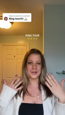 Replying to @jordan ring tour hehe✨✨✨ #ringtour #jewlery #jewelrytour #engagementring 