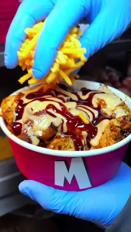 Our Famous Chicken Loaded Fries! #asmr #satisfying #cooking #xyzabc 