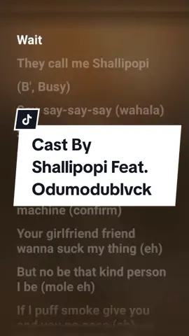 Listen to Cast a song by Shallipopi Feat. Odumodublvck with lyrics. #lyriczhub #shallipopicast #shallipopi #castshallipopi #castshallipopiandodumodublavck #odumodublvck #odumudoblvck #musiclyrics 