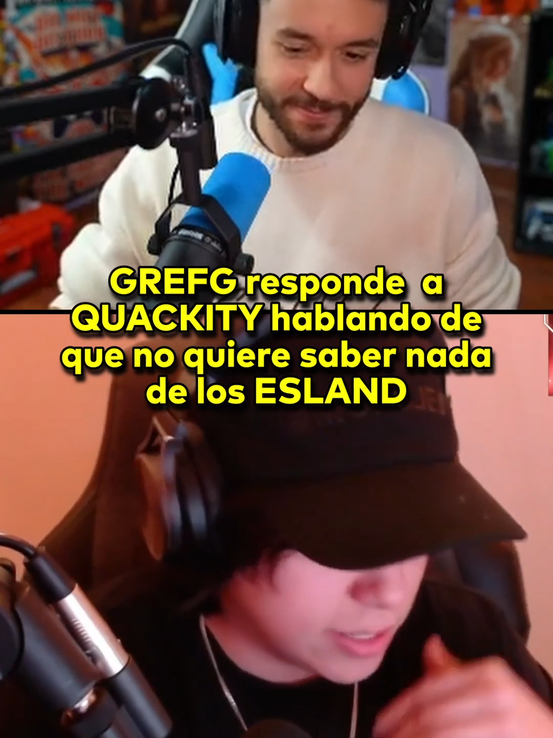 GREFG responde a QUACKITY de que no quiere saber nada de los ESLAND #thegrefg #quackity #esland2023 #twitch