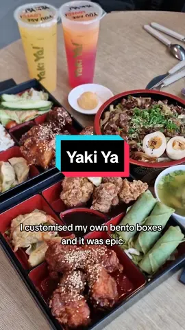 I visited here at the start of October. My first food post for a while. Please show some love as the algorithm has limited my posts due to you know what.  I ventured out of East London and went to Bang Bang Oriental Foodhall in Colindale, North West London. It's the largest Asian food hall in the UK with loads of vendors, I'll be doing a Separate post about it, but today I'm focusing on some really good Japanese inspired Street food from Yaki Ya.  Here's my order.  Beef Teriyaki & Rice £14.99  Mixed Starter Bento £15.99   Chicken Karaage  Spicy Koji Chicken Chicken  Prawn Gyoza  Tokyo Spring Roll Chicken Teriyaki Bento £16.99  Miso Soup   Veg Gyoza  Japanese Rice  Mango Mochi First of all, the portion sizes are really good, the Beef Teriyaki with rice and noodles was delicious. The beef was soft, tender and packed full of flavour, really enjoyed this dish and recommended it.  I also went with some bento boxes, which are fully customisable, I was really impressed with the standard of the fried chicken, both the spicy Koji and Teriyaki tasted great. Large bites of freshly cooked fried chicken with a crispy batter, covered in a delicious sauce, so good. The Gyozas and spring rolls were also on point as well.  Many Japanese spots use Mirin which is an alcoholic white wine, but the good news as this spot makes its own sauces, with no alcohol and everything on the menu is halal, thus making it a fully halal spot.  Also grabbed some refreshing drinks from their dessert stand, really tasty.  If Japanese isn't for you, there's always an Indian spot in case you are too scared to try something that's not your mum's rice and curry 😂 which I tried and was also decent!  The food hall is great, such a nice vibe with loads of seating and car parking. I parked in Asda behind, you get 3 hours free. Also BRING YOUR own take away boxes, as its not free and trust me the portions are so big there will be left overs!  Be sure to follow and like. I'll be posting more reviews from other vendors here next. #bangbangfoodhall #yakiya #halalfood #halalJapanese 