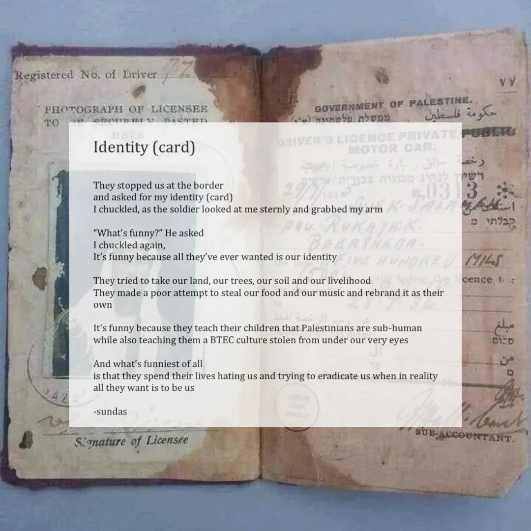 Identity (card) #writing #poetry #poems #irony #identity #identitycard 