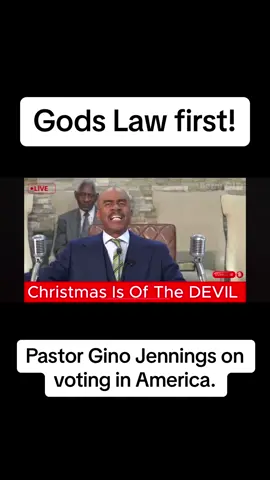 Pastor Gino Jennings on voting in America. Gods law is first. 