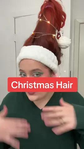 Christmas hair or santa hat? Welcome to my delulu christmas! #christmashair #merrychristmas #redhairdontcare 
