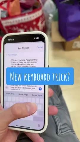 I did that keyboard trick on accident and thought my phone was glitching. #iphonetricks #apple #tech #iphone #ios #iphonetipsandtricks #techtips #ios17 #hitomidocameraroll 