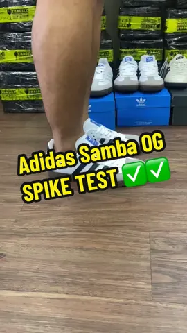 ADIDAS SAMBA OG SPIKE TEST ✅ #samba #adidassamba #sneakers #shoes #fyp #foryou 
