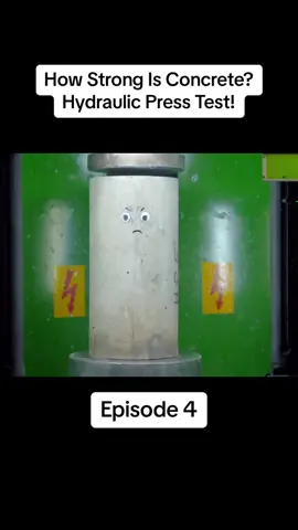 How Strong Is Concrete? Hydraulic Press Test! Episode 4 #hydraulicpress #crush #willitcrush #destroy #hydraulic #hpc #viraltiktok #press 