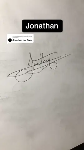 Respondendo a @jonathan JONATHAN ✍🏾 Assinatura do nome Jonathan , comente um nome que você quer ver assinado , não se esqueça de seguir para acompanhar os conteúdos 🙏🏾 #jonathan #j #J #nome #nomes #FelizNatal #names #caligraphy #letrasbonitas #foryou #assinatura 