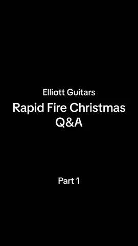 Elliott Guitars Rapid Fire Christmas Q & A, Part 1… #elliottguitars #electricguitar #guitarist #guitar #guitars #guitarlife #guitarshop 