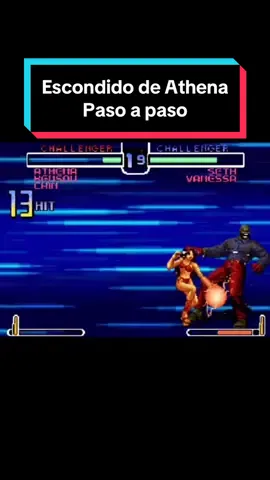 Como hacer el escondido de athena paso a paso  #kof #kof2002 #kof2002magicplus #kof2002plus #combos #arcade #recreativa #maquinita #recreativa #neogeo #snk #angel #iori #rugal #k9999 #kingoffighters #mugen #emulador #atena #especial #navidad #bikini #2024  #añonuevo 