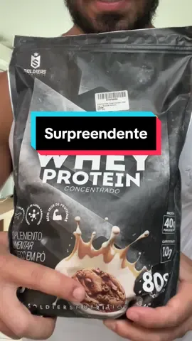 Review do supreendente (🔝) whey 80% da soldiers nutrition #hipertrofia #suplementos #melhoressuplementos #whey #review #arrumesecomigo 
