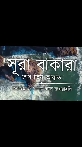 সূরা বাকার শেষ তিন আয়াত সকলেই শুনব এবং অর্থ সহ বুঝব।💞💞💞💞💞