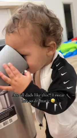 The way he was just sitting there waiting to be dramatic. I might as well let him swim in a pool bc I spilled some water on him 😭🤣 #dadsoftiktok #MomsofTikTok #babiesoftiktok #fyp #trending 