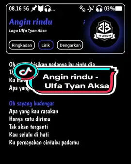 Angin rindu (Oh angin bisikan padanya ku cinta dia #ohangin #fyptiktok #lirikgoogle #viralsound #liriklagu #overlaylirik 