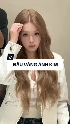 Nâu Vàng ánh kim 💛quá tây và sang chảnh luôn ạ 💛 #leehairsalon #tiktokdaily #viralvideo #tocdepmoingay #maunhuom2023 #maunhuomdep 