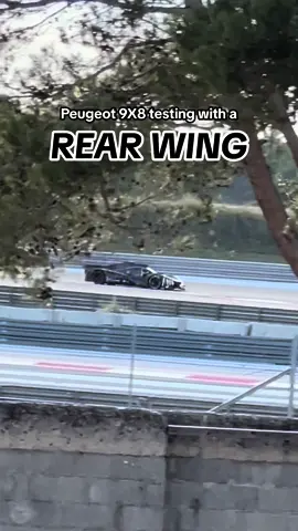 The wing is here! 😨 Footage from Paul Ricard has shown the Peugeot 9X8 LMH testing with what appears to be a rear wing. The French marque has spoken publicly about bringing a significant aerodynamic overhaul to the car, which included the addition of a rear wing… which looks to be happening! What do you think? 💬 #wec #peugeot #hypercar #lemans #lemans24 #peugeot9x8 #Motorsport #racing #racecar #lmh #fiawec 