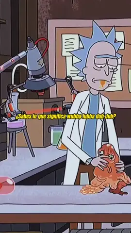 Significado «Wubba lubba dub dub», significa: «Tengo mucho dolor, por favor ayúdenme». #rickandmorty #series #multiverso #sad #reflexion 