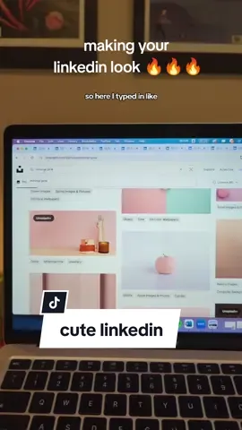 your LinkedIn can actually look cute. what do you think of the background image examples? #linkedin #careercoach #careertok 