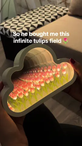 He cares so much about me 🥹 Check out the link in bio #fyp #TikTokMadeMeBuyIt #tiktokfinds #tulipmirrorlamp #
