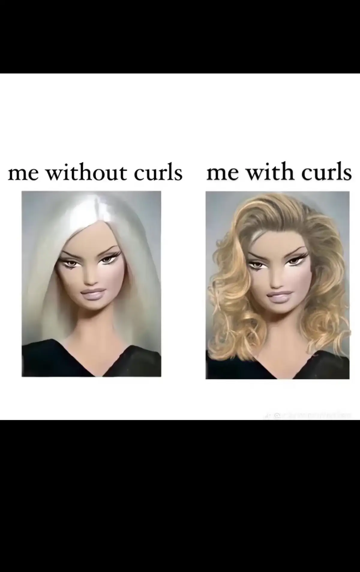 shes that curly she straightens it to then recurl 